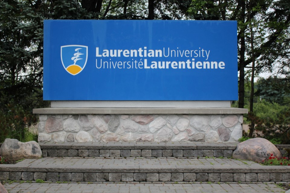 Laurentian University sign, Laurentian University, Laurentian, LU, Laurentian University campus, Laurentian University summer