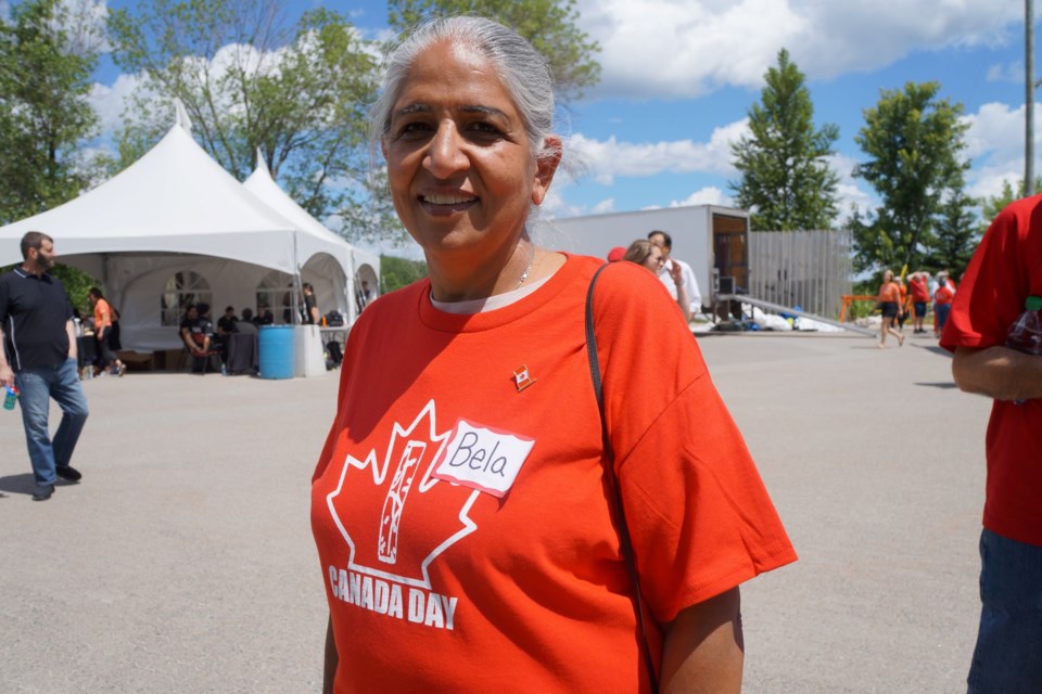 Bela Ravi is president of the Sudbury Multicultural and folk Arts Association. She's seen here at the recent Canada Day celebrations at Science North.