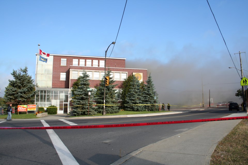 The old Steelworkers Hall was destroyed in a fire on Sept. 19, 2008.