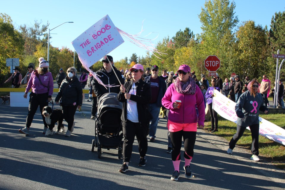 More than 300 people registered to take part in the Canadian Cancer Society’s CIBC Run for the Cure event at Cambrian College Oct. 2.