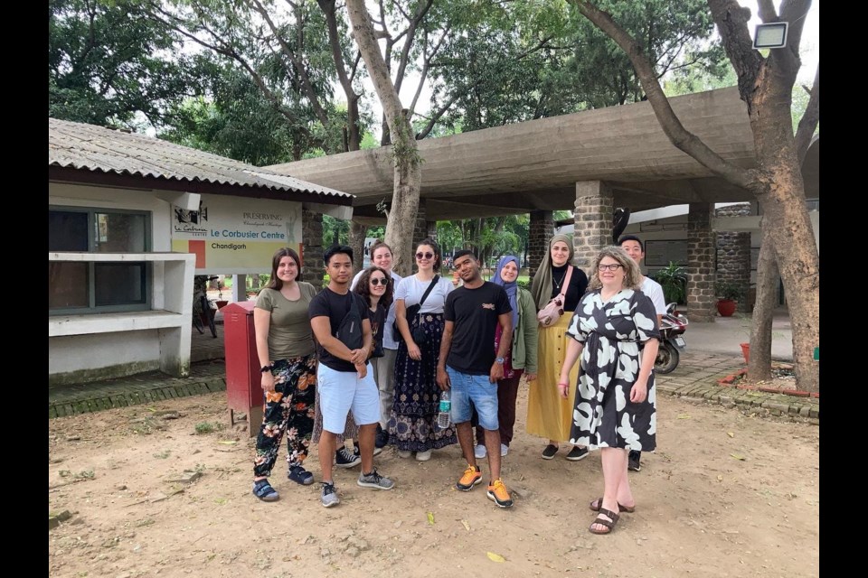 Graduate Architecture students from Prof. Bassett's Graduate Community Design studio, “Recovering Shahjahanabad through Participatory Architectural Conservation and Ecological Urbanism.”
