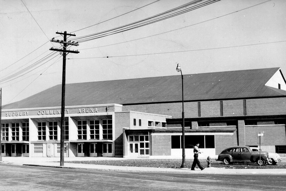 The Sudbury Community Arena is seen here in this undated historic photo.