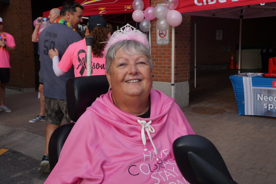 Maureen Ylitalo is a breast cancer survivor who is now racing for her sister, who was recently diagnosed. Participants raised $50,000 for breast cancer research at the 32nd annual CIBC Run for the Cure in Sudbury.                               