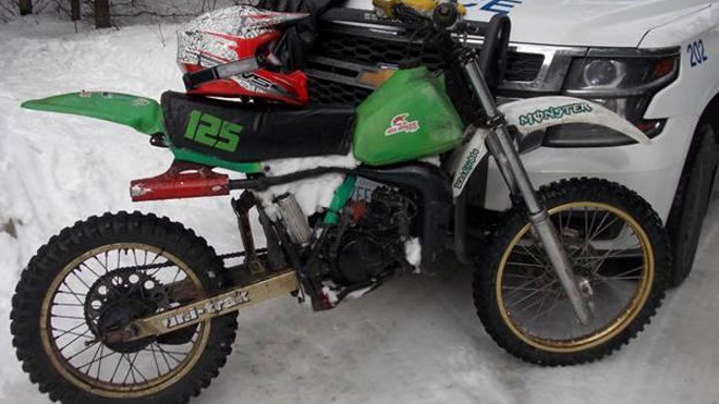 Greater Sudbury Police Service is asking for help to identify the owner or rider of a dirt bike found abandoned on Feb. 19 after the rider fled police.