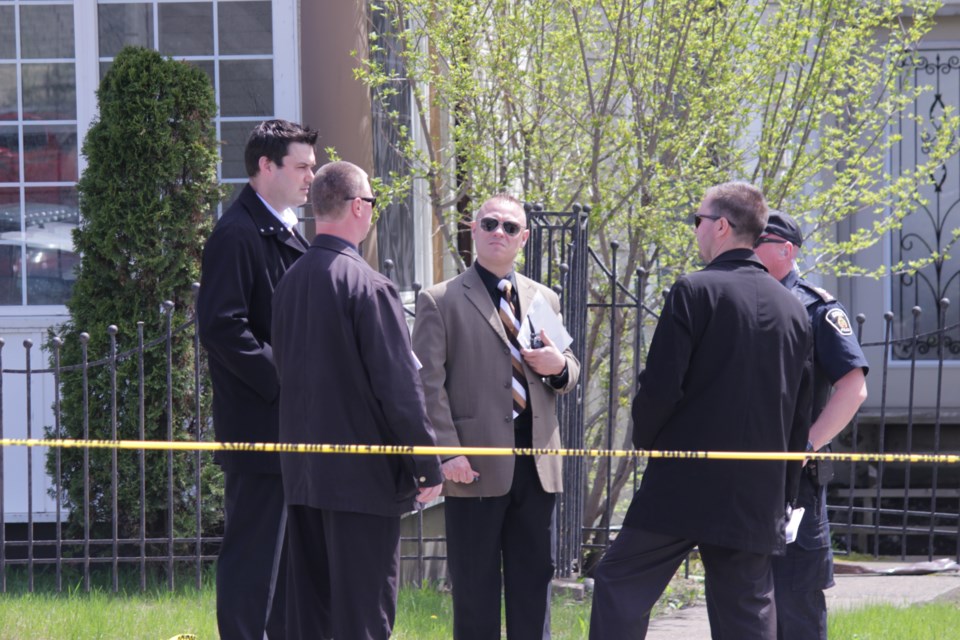 Greater Sudbury Police are currently at the scene of an incident that sent one man to hospital in critical condition on Wednesday afternoon. (Callam Rodya / Sudbury.com)