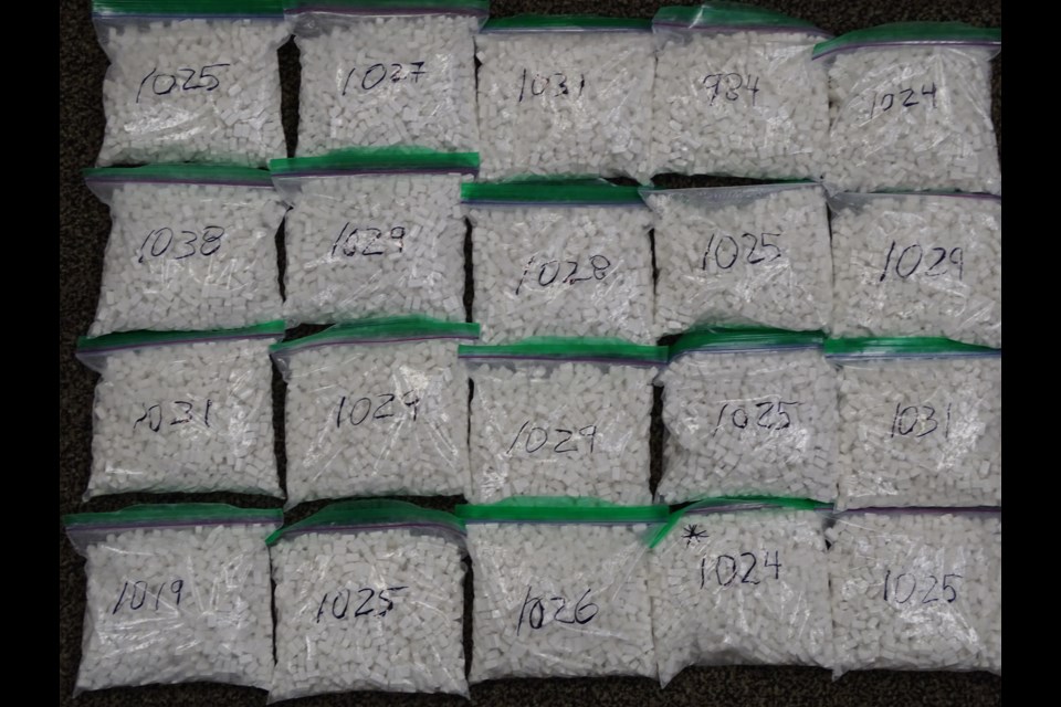 Project Skylark resulted in the seizure of cocaine, methamphetamine, Fentanyl and other drugs. (Supplied)                        