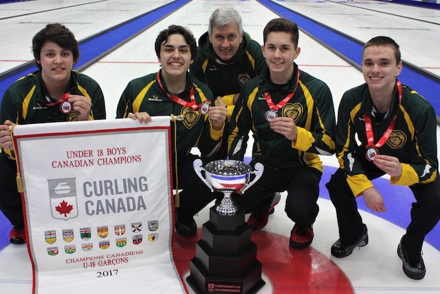 It was a clean sweep for Sudbury at the first-ever Canadian Under-18 Boys and Girls Curling Championships. Sudbury rinks skipped by Tanner Horgan and Kira Brunton both won gold in Moncton, N.B. last weekend. (Photo: Curling.ca)