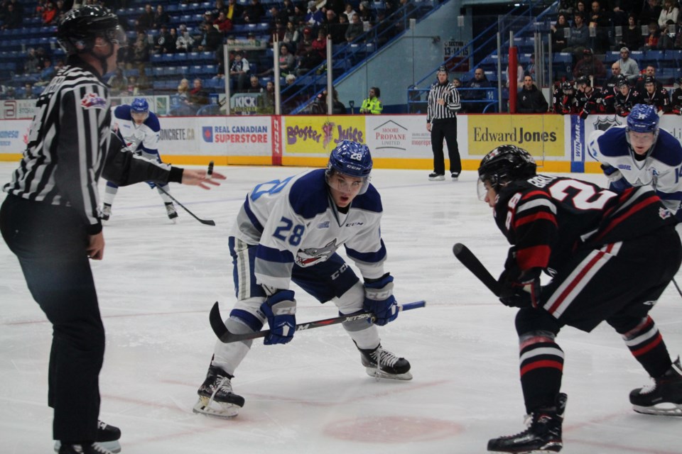 The Sudbury Wolves' offense hit the wall this weekend, managing just two goals over two games, falling 5-1 to the Niagara IceDogs on Sunday. (Matt Durnan/Sudbury.com)