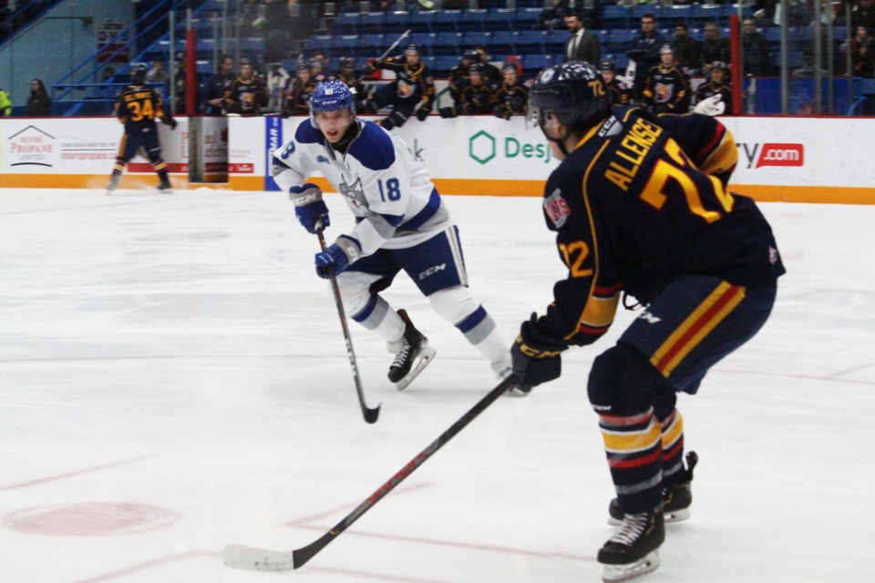 Sudbury Wolves sweep their four-game homestand with a 5-3 victory over the Barrie Colts. (Keira Ferguson/ Sudbury.com)