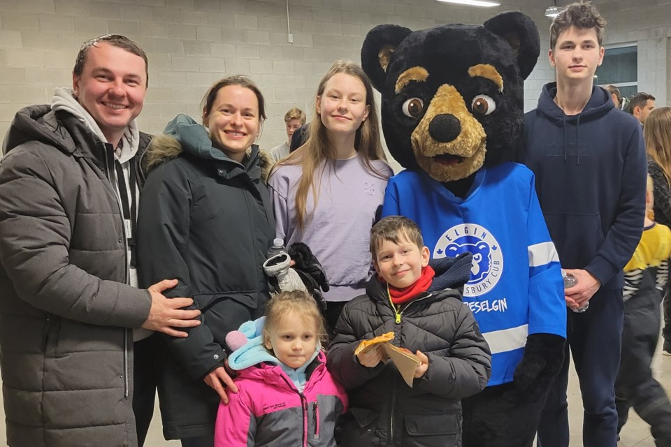Families who have recently arrived in Sudbury from Ukraine were treated to a hockey game Jan. 26, thanks to the Greater Sudbury Cubs and the City's Immigration Services.