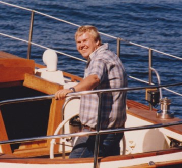 Bjorn, Seppo in sailboat
