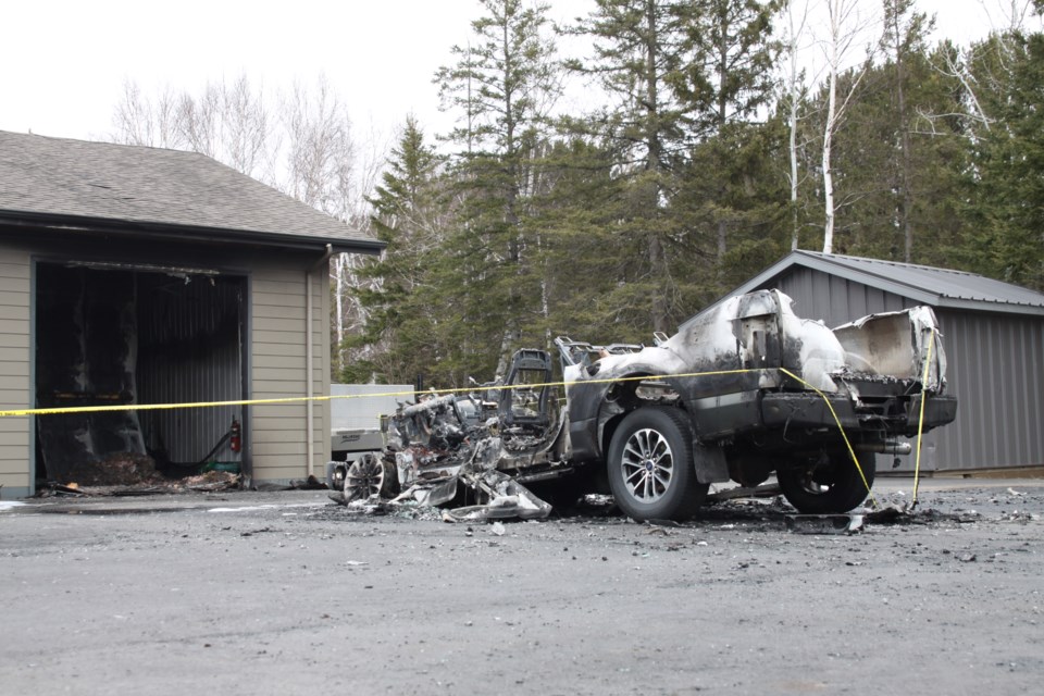 Broadway garage fire, april 2025.