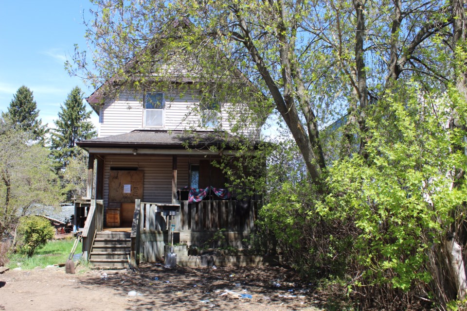 A Dease Street house after city workers began cleanup efforts on May 26, 2025. (Penny Robinson)