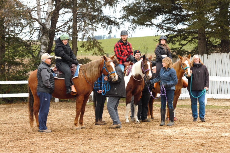The therapeutic riding association accommodates around 40 to 60 participants a year.