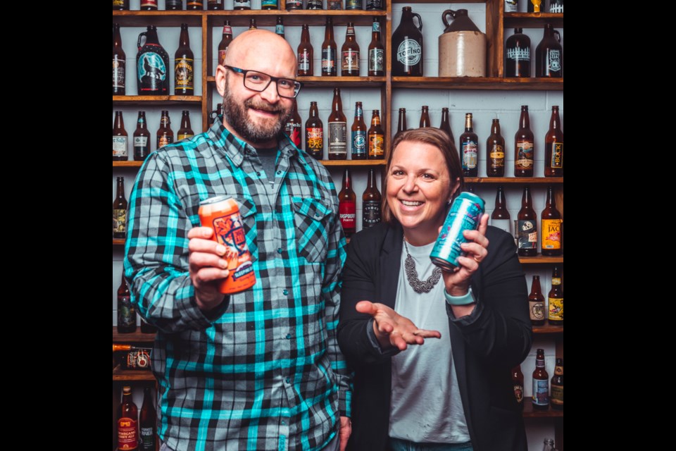 Kyle Mulligan, co-founder and head brewer and Andrea Mulligan, co-founder and CEO. 