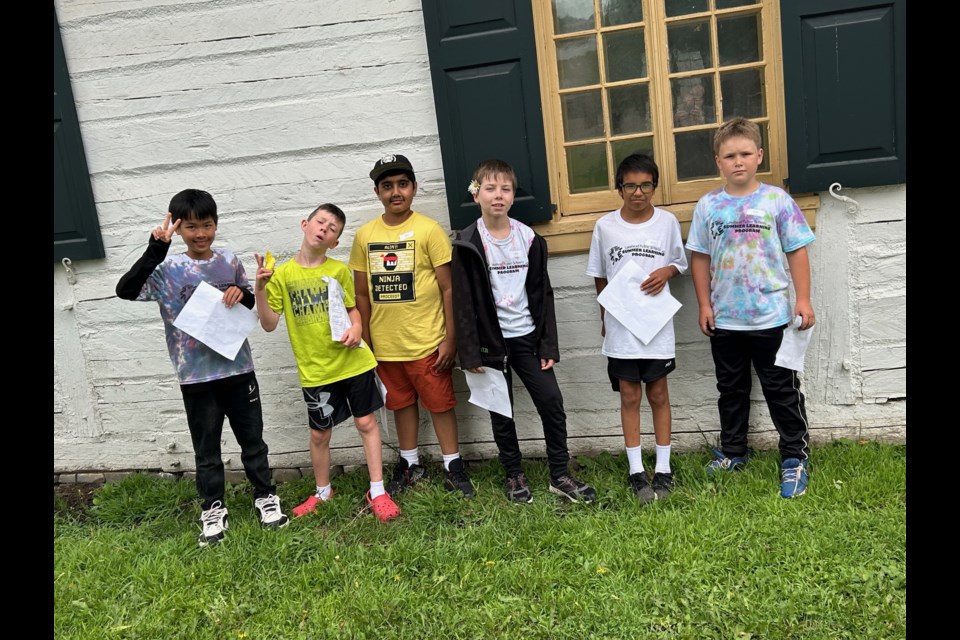 Students explored Fort William Historical Park during a scavenger hunt on Wednesday, July 16, 2025. 