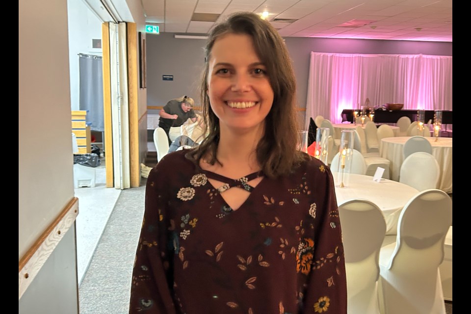 Kristin Gravel shared her sobriety journey story at the DEK dinner on Friday, March 28, 2025. 