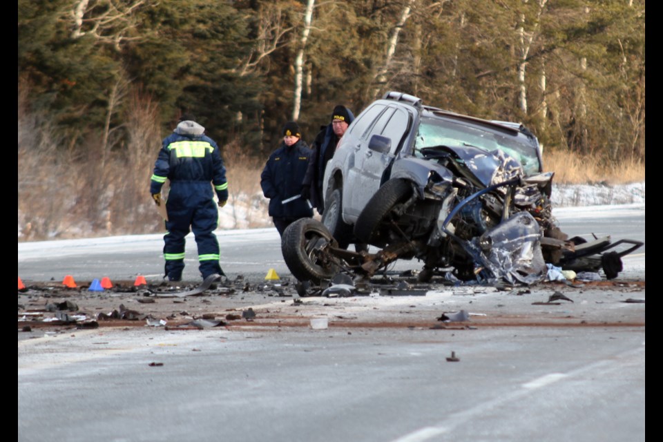 Shortly after 7 a.m., Thunder Bay OPP received reports of a three vehicle collision on Highway 11/17 between John Street and Oliver Road.