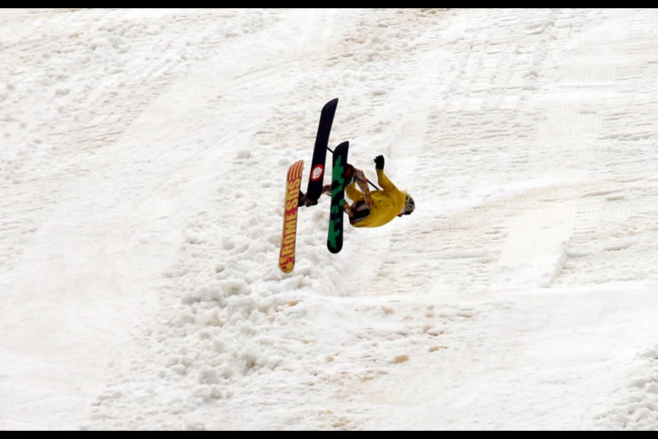 More than one dummy got airborne on its journey down the hill at the 3rd Annual Dummy Downhill event at Loch Lomond Ski Area. . 