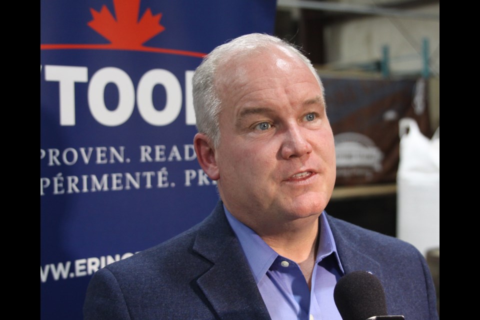 Federal Conservative leadership candidate Erin O'Toole is calling on Ottawa to make the Ring of Fire a priority. (Matt Vis, tbnewswatch.com)