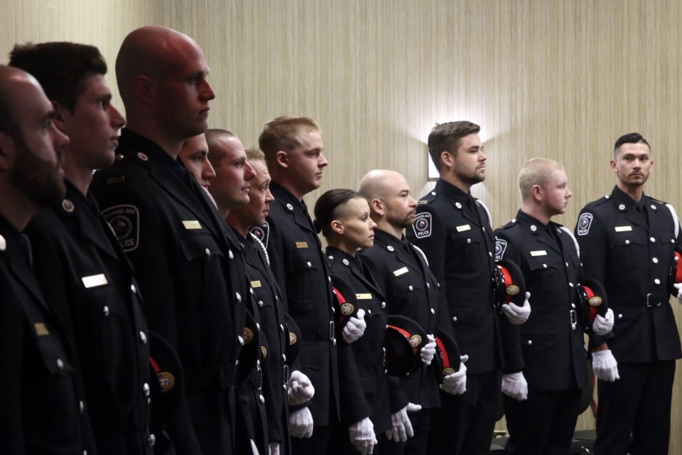 Nishnawbe Aski Nation Police Service welcomed 15 new officers in a ceremony on Monday. 