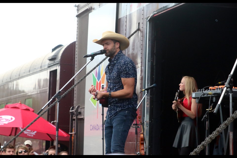 Country singer, Dean Brody, rocked the stage of the CP Canada 150 Train that made a stop in Thunder Bay on Sunday. 