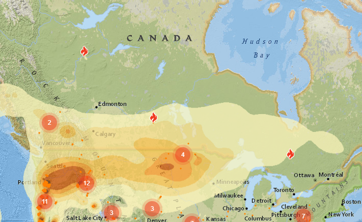 Smoke From U S West Coast Fires Reaches Nw Ontario Tbnewswatch Com