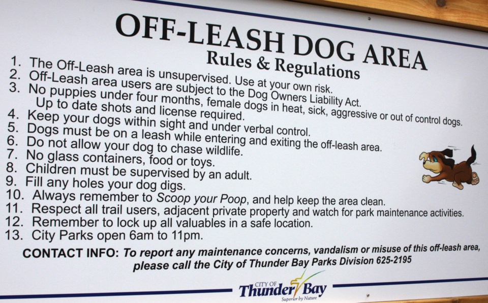 Dog Park Rules