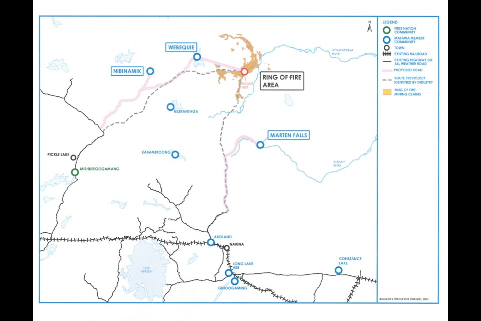 Proposed road to Ring of Fire.