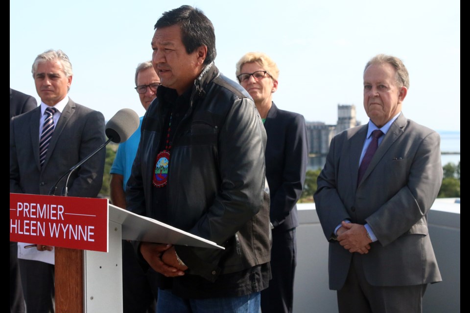 Marten Falls First Nation Chief Bruce Achneepineskum said he is very glad his community will be connected to the rest of the province by road. 