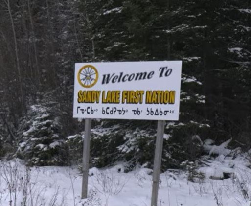 Sandy Lake sign (3)