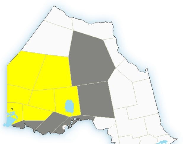 Environment Canada warnings