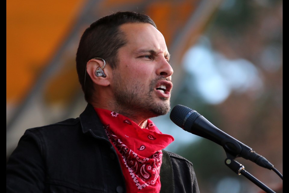 Sam Roberts performs at the Thunder Bay Blues Festival in this file photo from July 7, 2017.