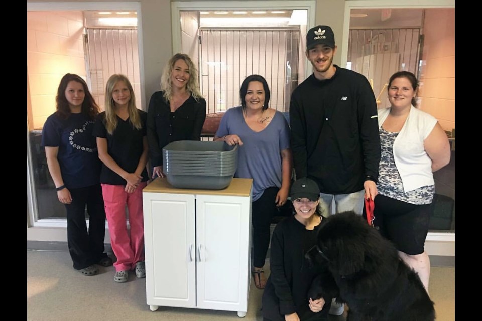 Matt Murray and Thunder Bay District Humane Society staff. 