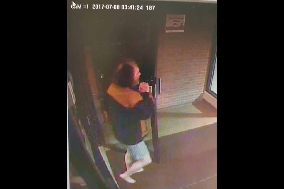 Image from a surveillance camera that shows the clothing Quirelle was wearing on July 8, 2017.