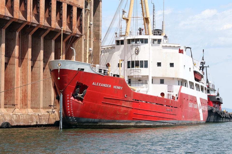 The Alexander Henry was towed to Thunder Bay from Kingston (Tbnewswatch.com)