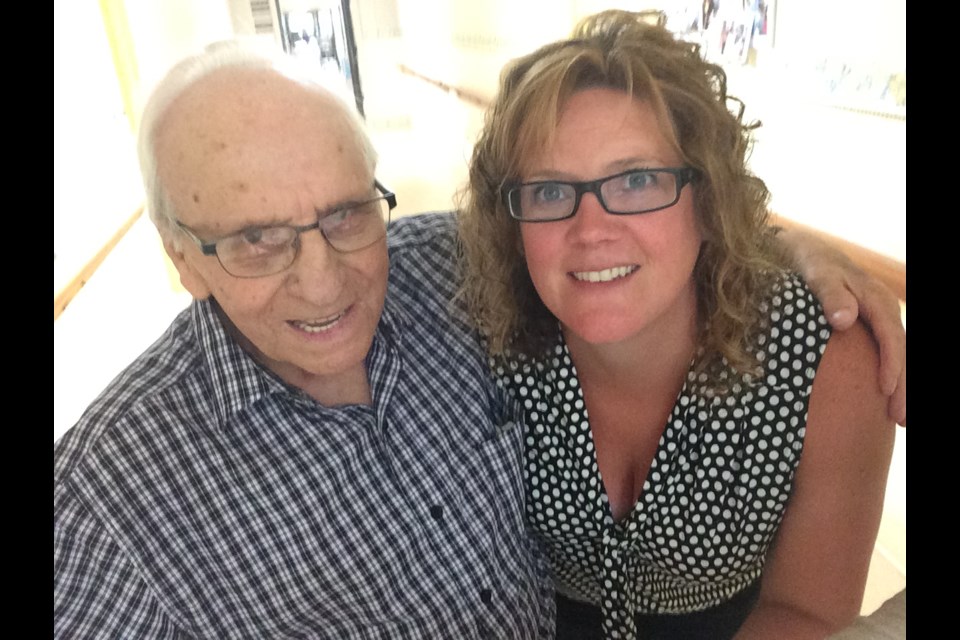 KDH Manager of Human Resources Michelle Spencer (right) with Family Member Mr. Poirier