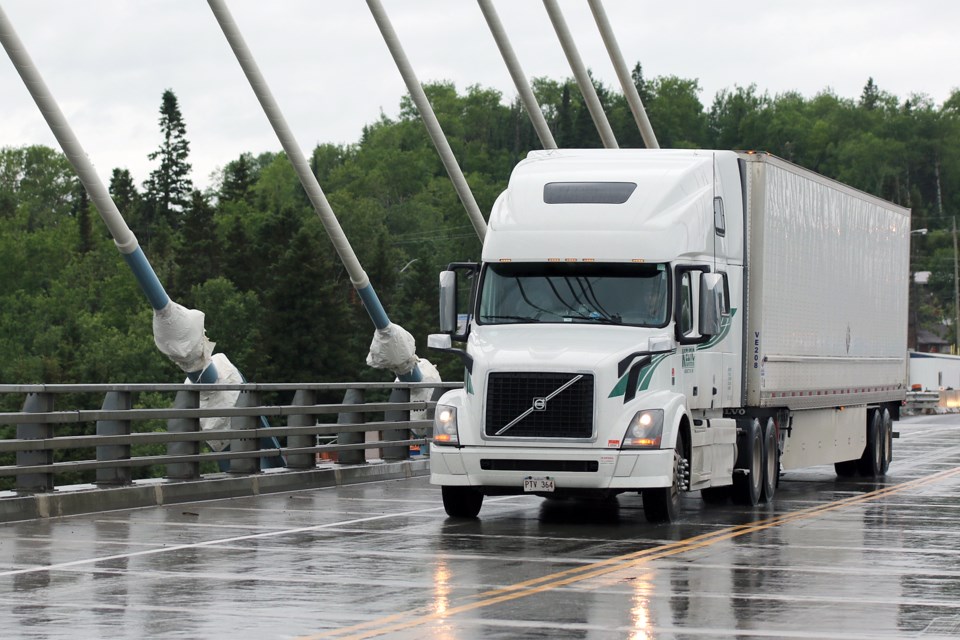 Nipigon River Bridge Truck