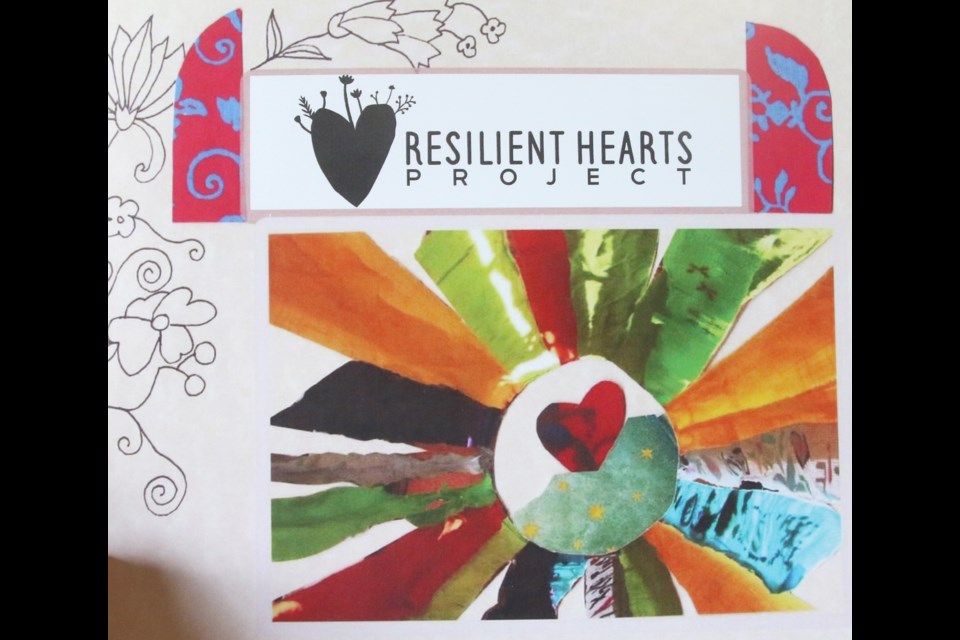 A 24-page book about the Resilient Hearts Project captures some of the art and experiences of those who participated. 