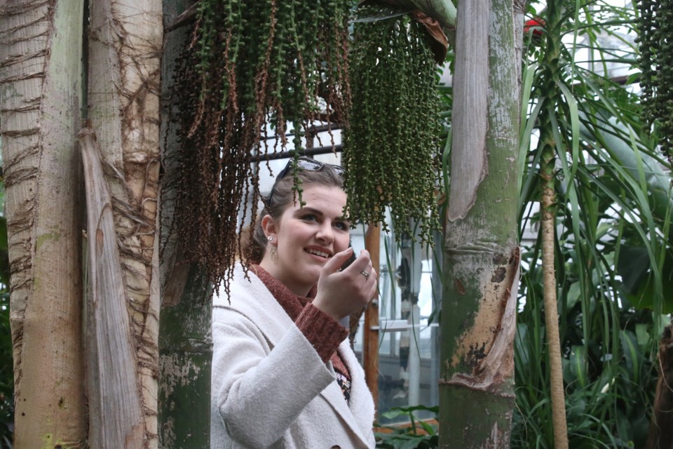 Jacqueline Dyck said she forgot how beautiful it is at the Centennial Botanical Conservatory but was reminded during her visit to the Spring into Life event on Sunday. 