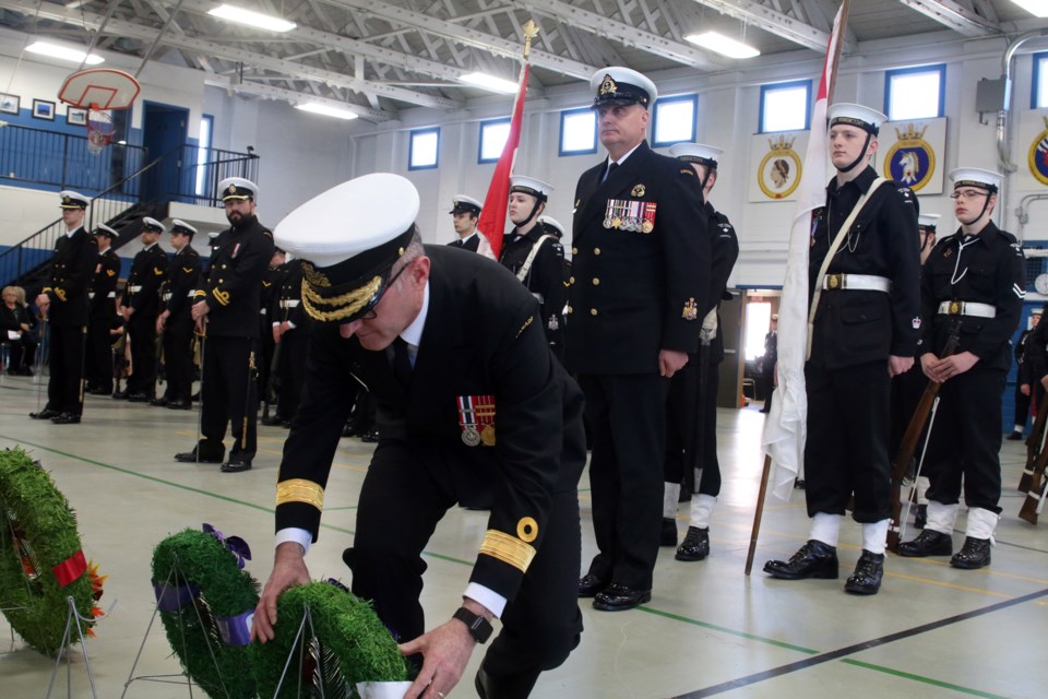 A ceremony was held at the HMCS Griffon to commemorate the Battle of the Atlantic.  