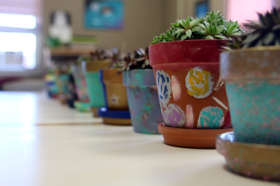 Artistic pots created by women at the Thunder Bay Correctional Centre are part of an art program hosted by the Elizabeth Fry Society helps women in the criminal justice system develop and explore new skills.