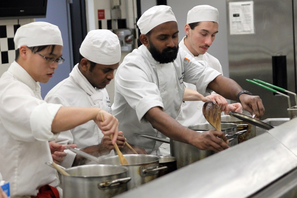 Culinary management students