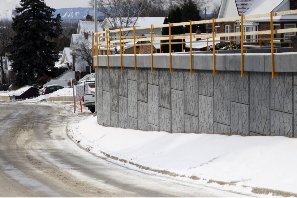 High Street new wall