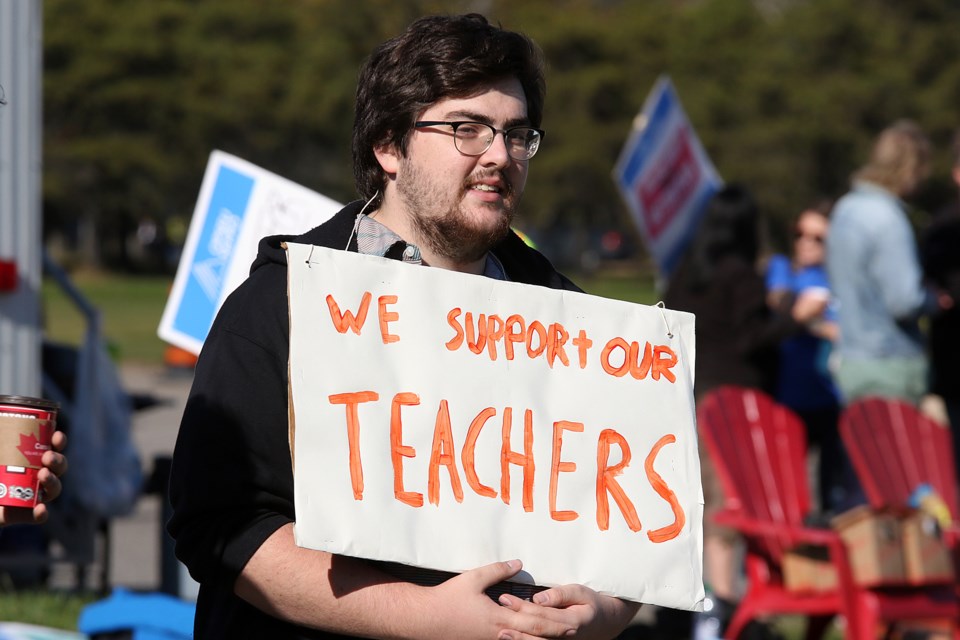 John Holmes College Strike Rally