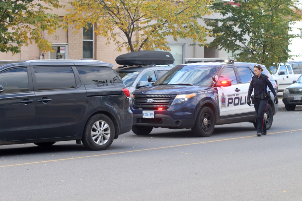 Police were on the scene of a two vehicle collision Wednesday afternoon on the corner of Victoria Avenue and Archibald Street. 