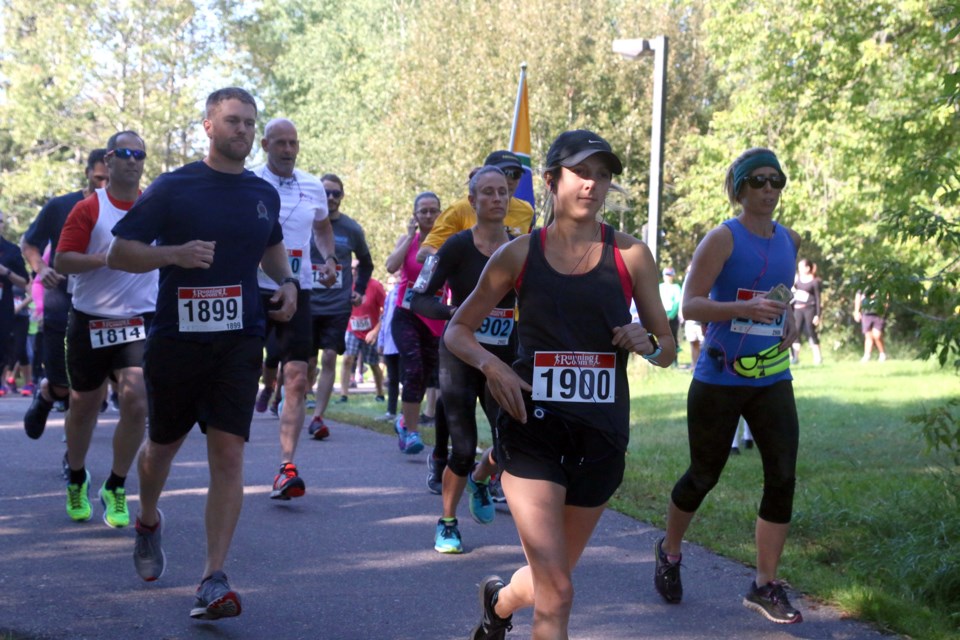 More than 100 people participated in the second annual I Run and Rock event at Boulevard Lake. 