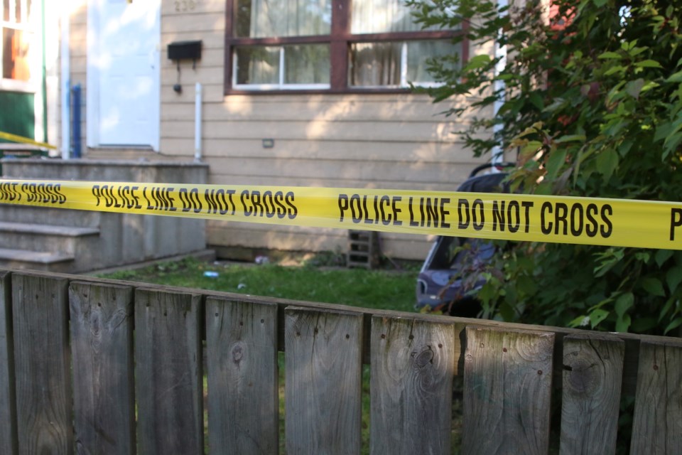 Police were on the scene at a North Syndicate Avenue residence Sunday afternoon after a deceased male was discovered. (Photos by Doug Diaczuk - Tbnewswatch.com). 