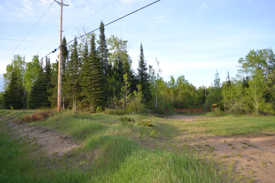 Trout Lake gravel pit entrance