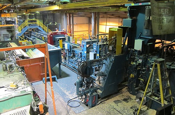 Interior of WRFP mill 